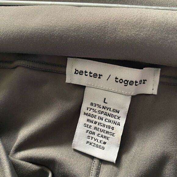 NWT Better Together khaki Stone Cell Pockets Leggings large - Picture 8 of 8